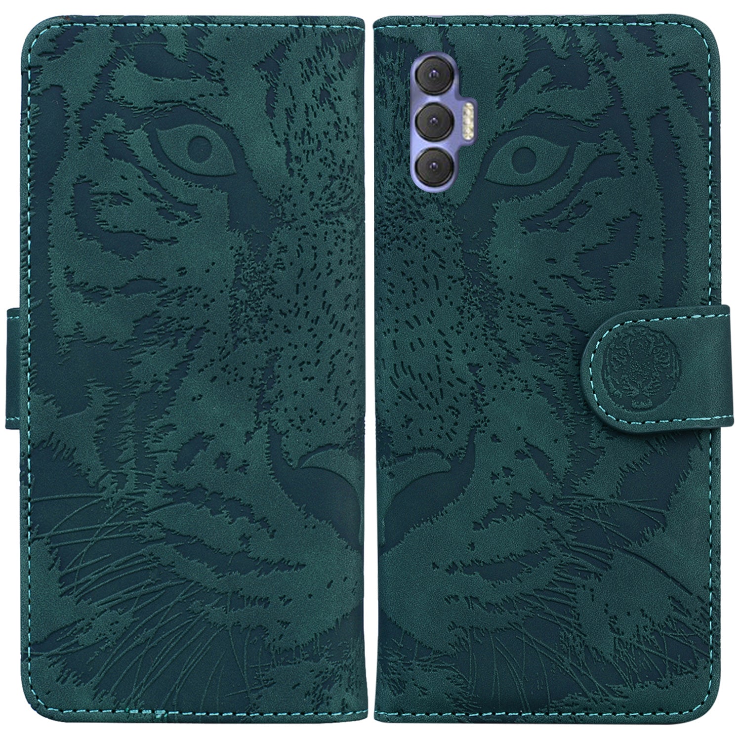 Shockproof Wallet Cover for Tecno Spark 8P Tiger Pattern Imprinted PU Leather Phone Stand Case Shockproof Wallet Cover for Tecno Spark 8P Tiger Pattern Imprinted PU Leather Phone Stand Case